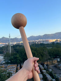 实木 权杖 锤铃 权杖流 手杖 棒铃  形体训练 健身器械  厂家直销