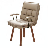 Upholstered rotate Chair Padded Seat and spine Upholstered Wood Task Chair
