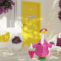 Raincoat Goose Outfit Summer Outdoor Yard Decoration
