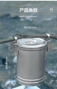 304 Stainless Steel Outdoor Cookware Set for Camping