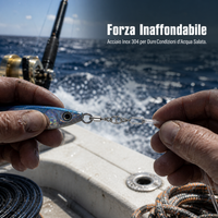 Jienailuya High-Strength Stainless Steel Swivel Snap Connectors for Sea Fishing