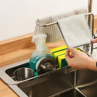 Telescopic Sink Rack Easy Installation Expandable Sink Organizer Large Capacity