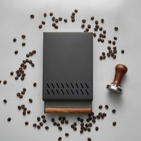Coffee Grounds Espresso Grounds Drawer with Wooden Handle Minimalist Espresso Compact Container for Cafes