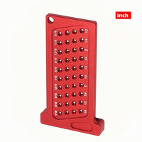 Perforated Woodworking T-Shaped Ruler Ruler Laser Engraved Precision Marking T Rule Long-Lasting Scriber Marking Line Ruler Sturdy for Carpenters
