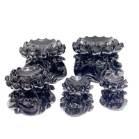 莲花底座 水晶球底批发 黑色莲花树脂底座 厂家销 树脂工艺品 展
