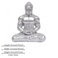 Zen Buddha Statue Sculpted Details Spiritual Decor Muscular Design
