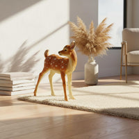 7 Pieces Decorative Deer Statue Hand Painted Realistic Deer Statue Weather-Resistant for Outdoor
