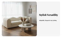Organic Imperfection stylistic Curved 3-Seater Settee fluffyLike for-midable boneless-curve Curved Couch French Cream design Sofa Designer Look for Interior Designers, Apartment Dwellers, Design aficionados, Lounge Area, inice, Bedroom