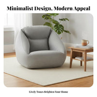 Inflatable Fabric Armchair Removable Cover Air Sofa Minimalist Design for Adults