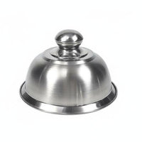 Cheese Melting Dome Versatile Stainless Steel Food Dome Heat Resistant Handle Pot Lid for Kitchen