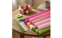 Paper Flower Making Kit Ribbed Glue Textured Craft Supplies for Hobbyists