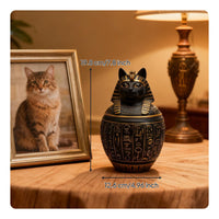 Bastet Cat Head Jar Collectible Bastet Canopic Jar Vintage Design for Pet Owners