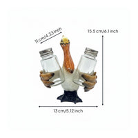 Seabird Seasoning and Pepper Shaker Set Cute Design Coastal Table Decor