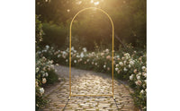 Golden Wedding Arch Wrought Iron Gold Wedding Arch Long-Lasting for Outdoor