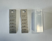 2 PCS 2130 Small Pipe Spacer Wedge Stepped Guage管道楔块工具