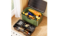 Portable Tool Case Large Capacity Stackable Hardware Chest for Garage