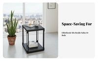 Square Accent Table Nordic design Nightstand Space-Saving for Bedroom, Homeowners