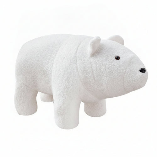 Animal Ottoman Cushioned Animal Stool Compact for Playroom, Living Room