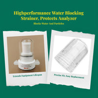 VGT-100/200 Water-Blocking Strainer Filtration Module, PP Material, 1/4-Inch/4 Female Thread, For Automotive Exhaust Analyzer