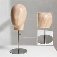 Hairpiece Head with Stand Adjustable-Height Mannequin Head with Stand Stable for Boutiques, Studios