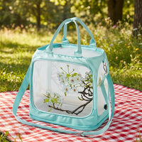 Bird Carrier and Parrot Carrier with Clear Window, Oxford Cloth Foldable Bird Carrier and Portable Bird Cage, Pet Travel Bag with Shoulder Strap