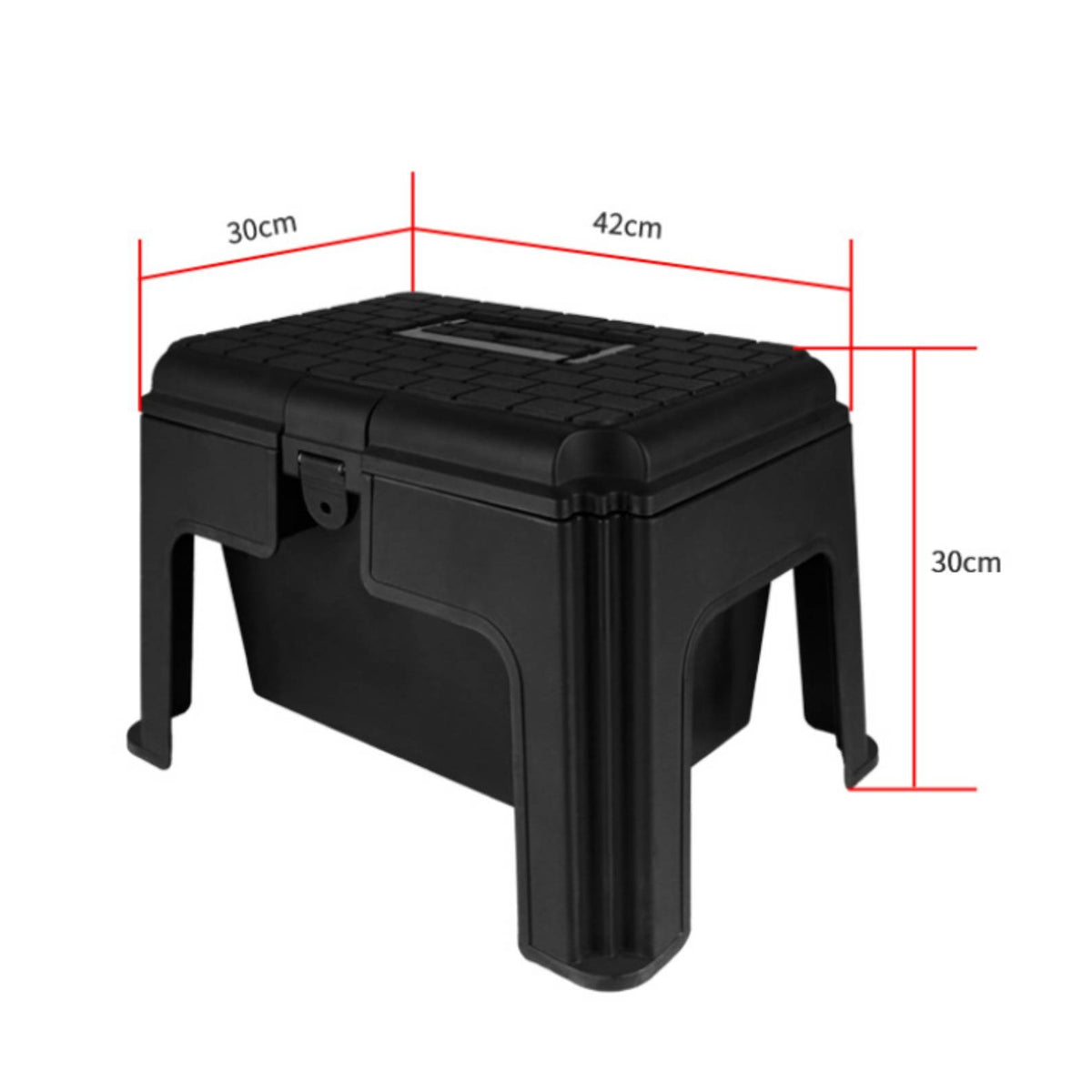 Plastic Tool Box Carry Handle Divided Tool Box Raised Legs for Stable