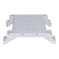 Gearbox Base Plate CNC Machined Gearbox Mount with Brackets Low-Center-of-Weight Distribution RC Crawler Chassis Plate for Drivetrain Swaps