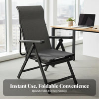 Reclining Chair with Footrest Ergonomic Design for Remote Workers