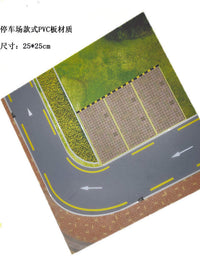 方寸景人行马路庭院后花园模型贴纸PVC板材沙盘建筑模型制作材料