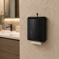 Toilet Paper Holder, Waterproof, Roll Compatible, For Bathroom, Plastic