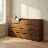 Chest of Drawers Minimalist Dresser Floor-Standing Chest of Drawers with Cut-out Handles for Bedroom, Living Room, Apartment
