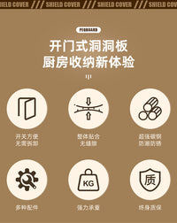 热水器遮挡罩开门洞洞板厨房置物架燃气管道装饰遮挡管线遮丑挡板