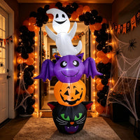 Inflatable Halloween Inflatable Lighted Inflatable Pumpkin Spooky Yard Decoration Glowing for Homeowners