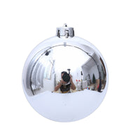 Mirrored Ornament Ball Reflective Christmas Baubles Festive for Holiday Display