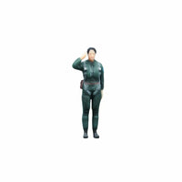 1/72 Scale Ground Crew Figurine High Intricacy Air Force Personnel Model