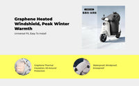 Graphene Windproof Waterproof Handlebar Mitts for Winter