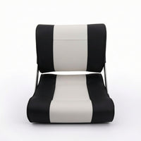 Boat Seat with Foldable Backrest Sturdy Padded Boat Chair Folding Marine Chair for Boaters, Yachts, Speedboats