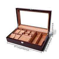 Watch Display Case   Comprehensive Watch Box   Dust-Resistant Wooden Display Case for Vanity