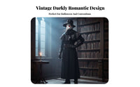 Plague Doctor Costume Faux Leather Accents Dress-up Apparel Scary for Cosplayers