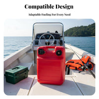 Outboard Engine Fuel Reservoir Portable Boating Equipment Leak-Proof