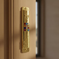 Mezuzah Case Glossy Surface Metal Mezuzah Case Lightweight for Jewish Families