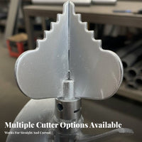 Heavy Duty Spiral Grease Cutter Head Serrated Tip 22mm Sewer Snake Cutter Navigates Pipe Bends for Plumbers, Commercial Kitchens