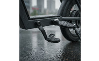 Textured Foot Pegs with Mounting Hardware Electric Electric Bicycle Footrest Non-Slip Folding Footrest Compact for Commuters, Cyclists, Commuting