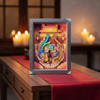 Dragon Avian Paper Art Traditional Chinese Style Wedding Desk Ornament Luxury Look Home Decor for Brides, Engaged Couples