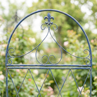 Trellis for Climbing Plants, 111-170cm Iron Garden Support, 50cm Wide Rust-Resistant Plant Trellis, Sweet Pea