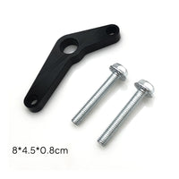 Machined-Metal Lever Plate with Bolts Bolt-on Motorcycle Modification Bracket Slim Motorcycle License Plate Bracket Compact
