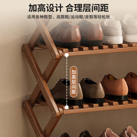 Bamboo Shoe Rack, 3-Tier, No Installation, Foldable