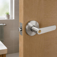 Keyed Lever Lockset Round Rosette Keyed Lever Lock Long-Lasting