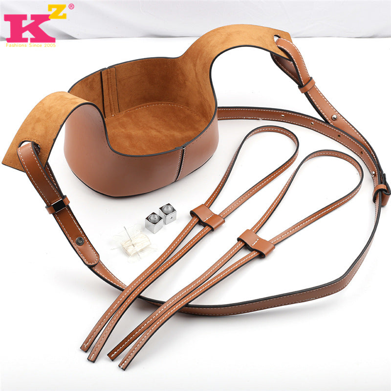 DIY Woven Bucket Bag Material Kit with Hollow Design