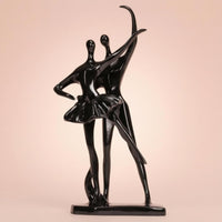 Ballet Dancer Figurine Rectangular Base Ballet Sculpture Dynamic Pose